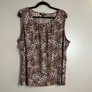 Roz & Ali Leopard Print Shell